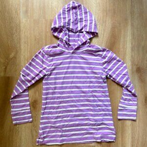 Primary Striped Hooded Tee- Like New